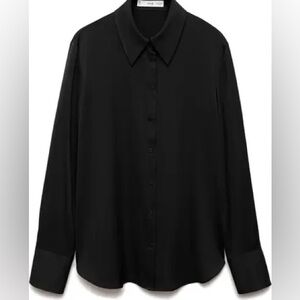 H&M Black Button-Down Shirt